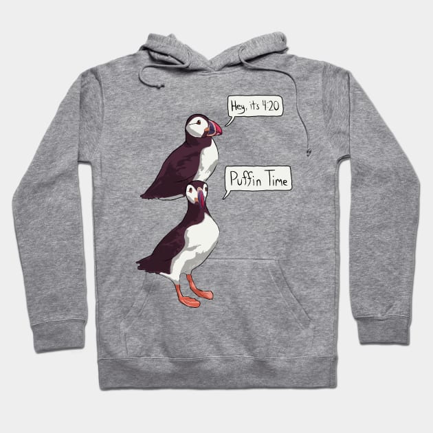 Puffin Time - 'just the birbs' Hoodie by BeSmartFightDirty